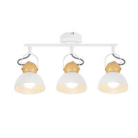 DECKENSTRAHLER Fox 3-flammig 46/21/15 cm - Weiß, Metall (46/21/15cm) - Nettlife