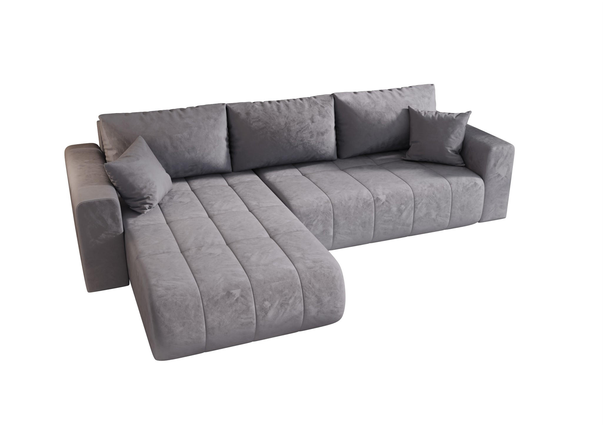 ECKSOFA Camila - Blau, Holzwerkstoff/Textil (280/185cm) - Fun Möbel