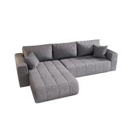ECKSOFA Camila - Blau, Holzwerkstoff/Textil (280/185cm) - Fun Möbel