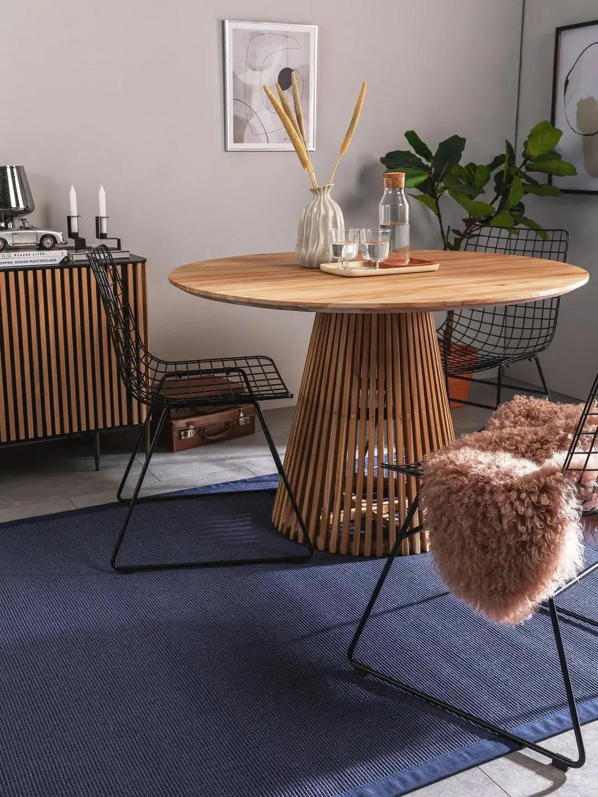 SISALTEPPICH Sana Blau 160x230 cm - Blau, Textil (160/230cm) - benuta Nest