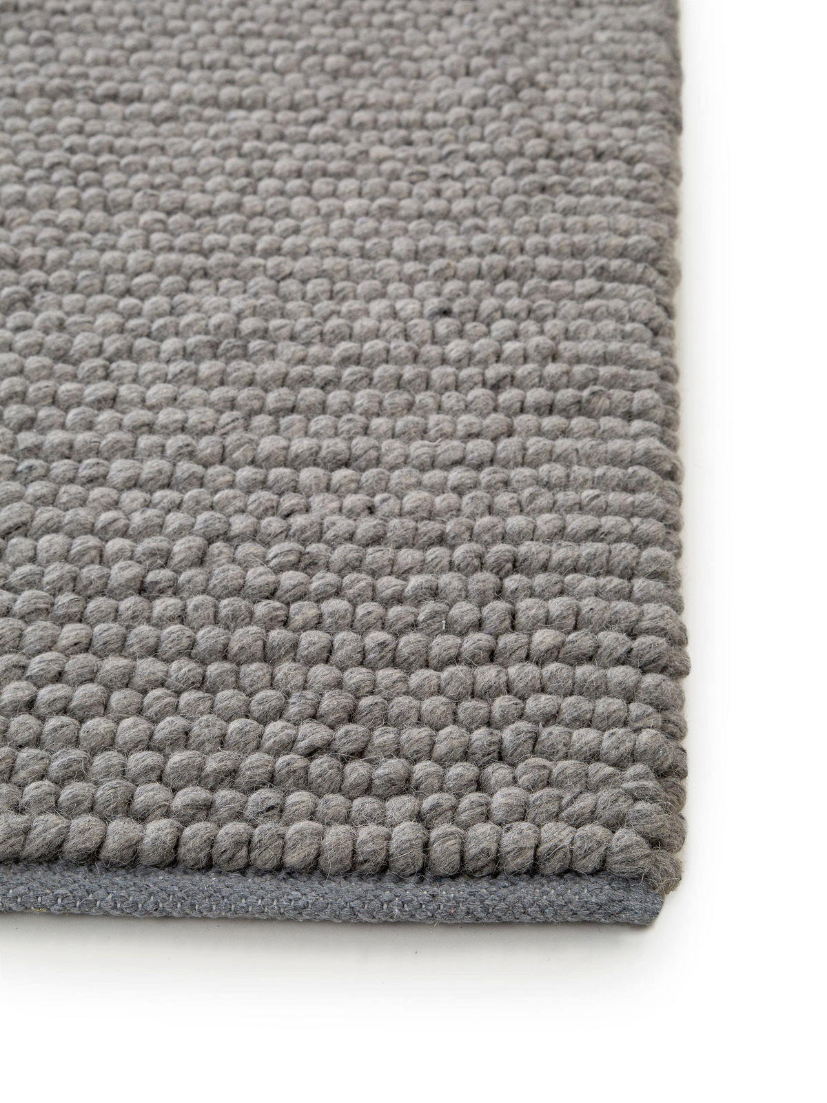 WOLLTEPPICH Beads Grau 80x150 cm - Grau, Textil (80/150cm) - benuta Pure