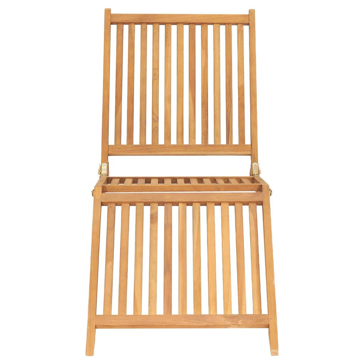 SONNENLIEGE Massivholz Teak - Braun, Holz (60/57/160cm) - furnicato