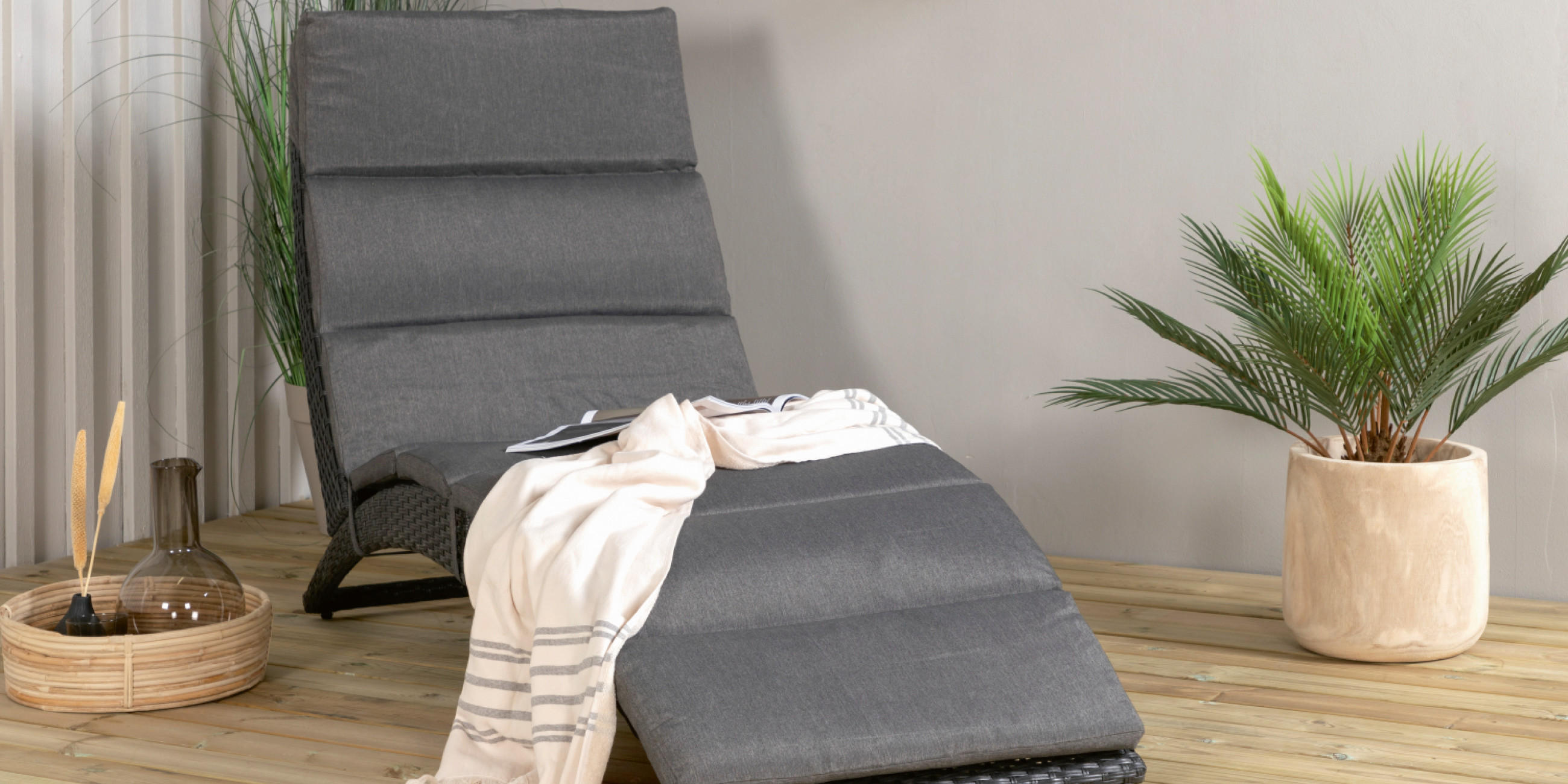 Gartenliege aus Polyrattan