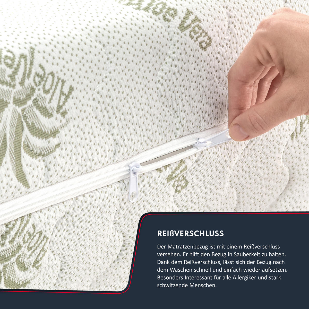 TASCHENFEDERKERNMATRATZE Paloma - Weiß, Textil (180/200cm) - FDM