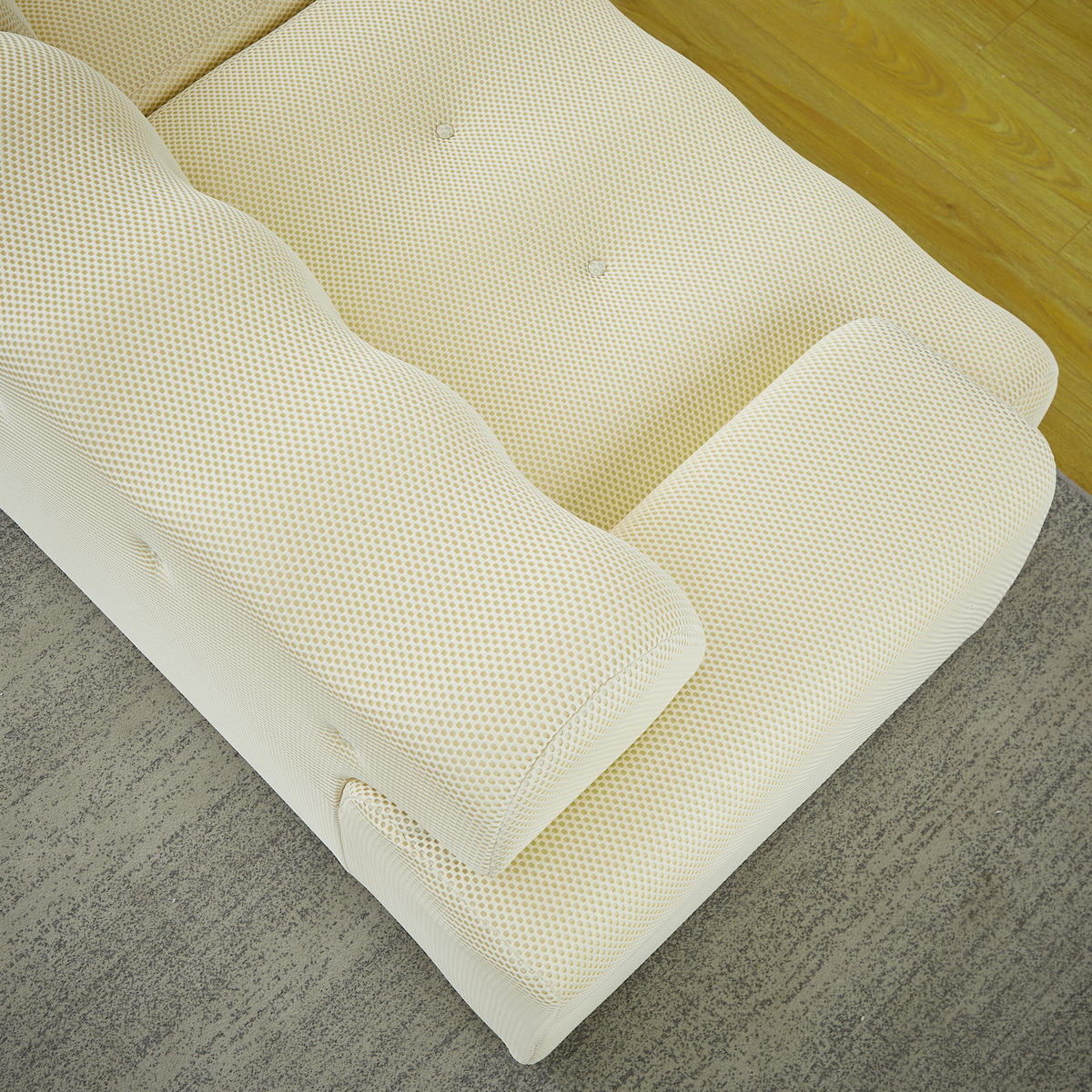 2-SITZER Sofa C Geschwungenes Design 224x104cm Beige - Beige, Textil (104/66/224cm) - Raelunyi