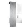 GARDEROBE Carlton Paneel in Beton Oxid Optik - Hellgrau, Holzwerkstoff (105/193/35cm) - Vladon