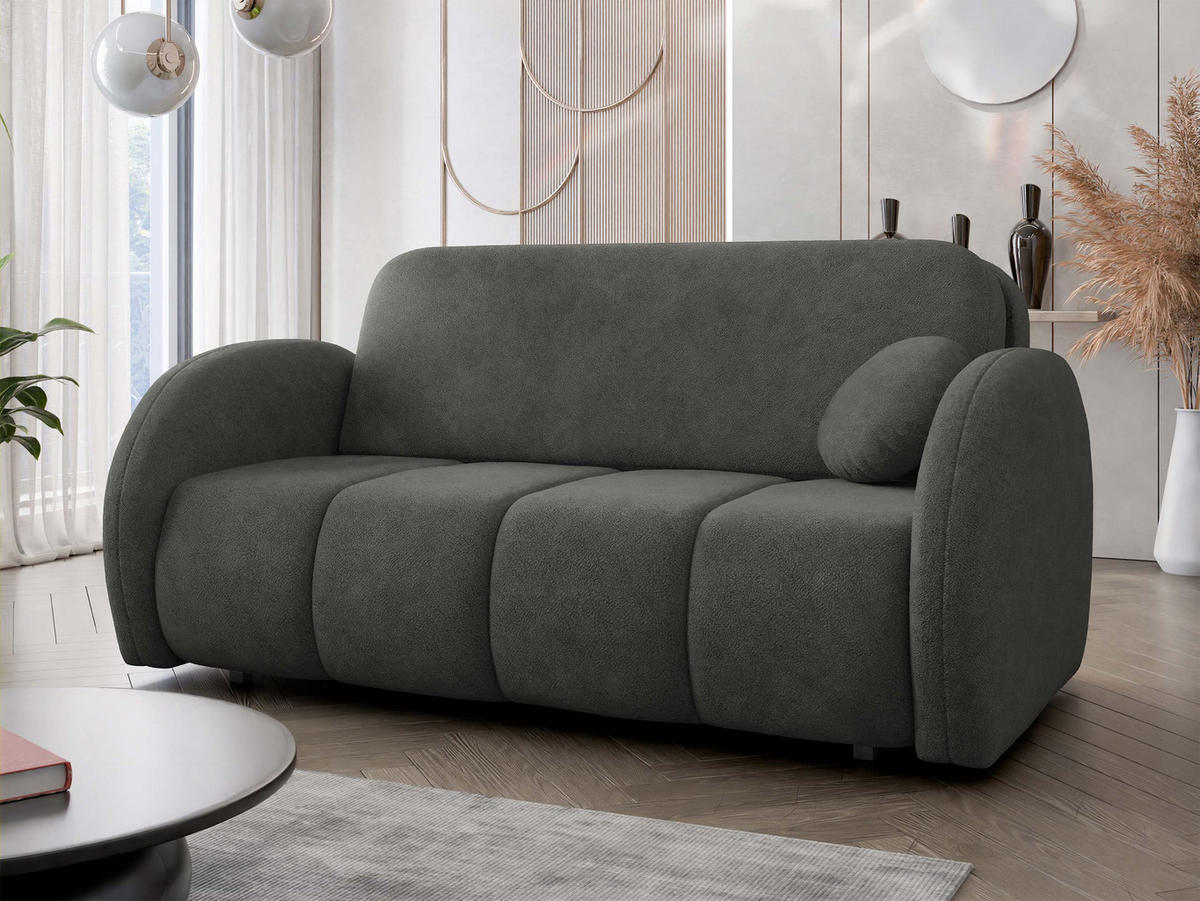 SCHLAFSOFA Viva Comfy IV - Schwarz, Holz/Textil (172/85/103cm) - MIRJAN24