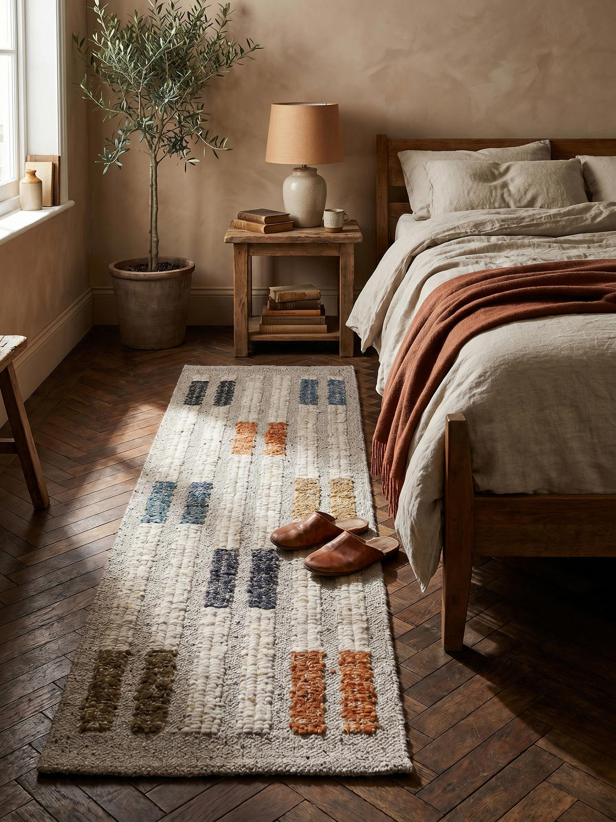 WOLLTEPPICH ALDER, geometrisch, Bunt, 80 x 300 cm - Multicolor, Textil (80/300cm) - KADIMA DESIGN