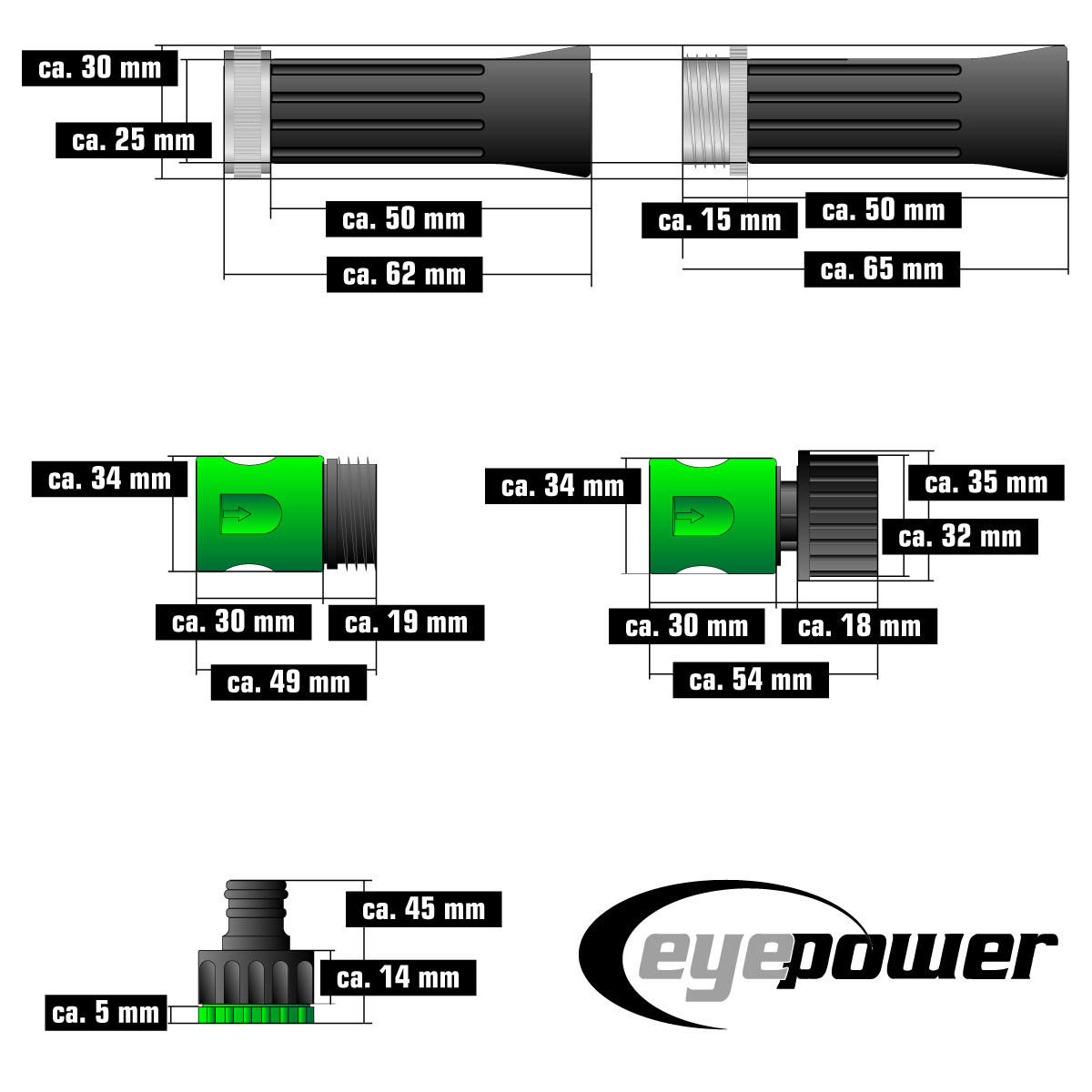 EDELSTAHL-GARTENSCHLAUCH 15 m - Silberfarben, Metall (1500cm) - eyepower