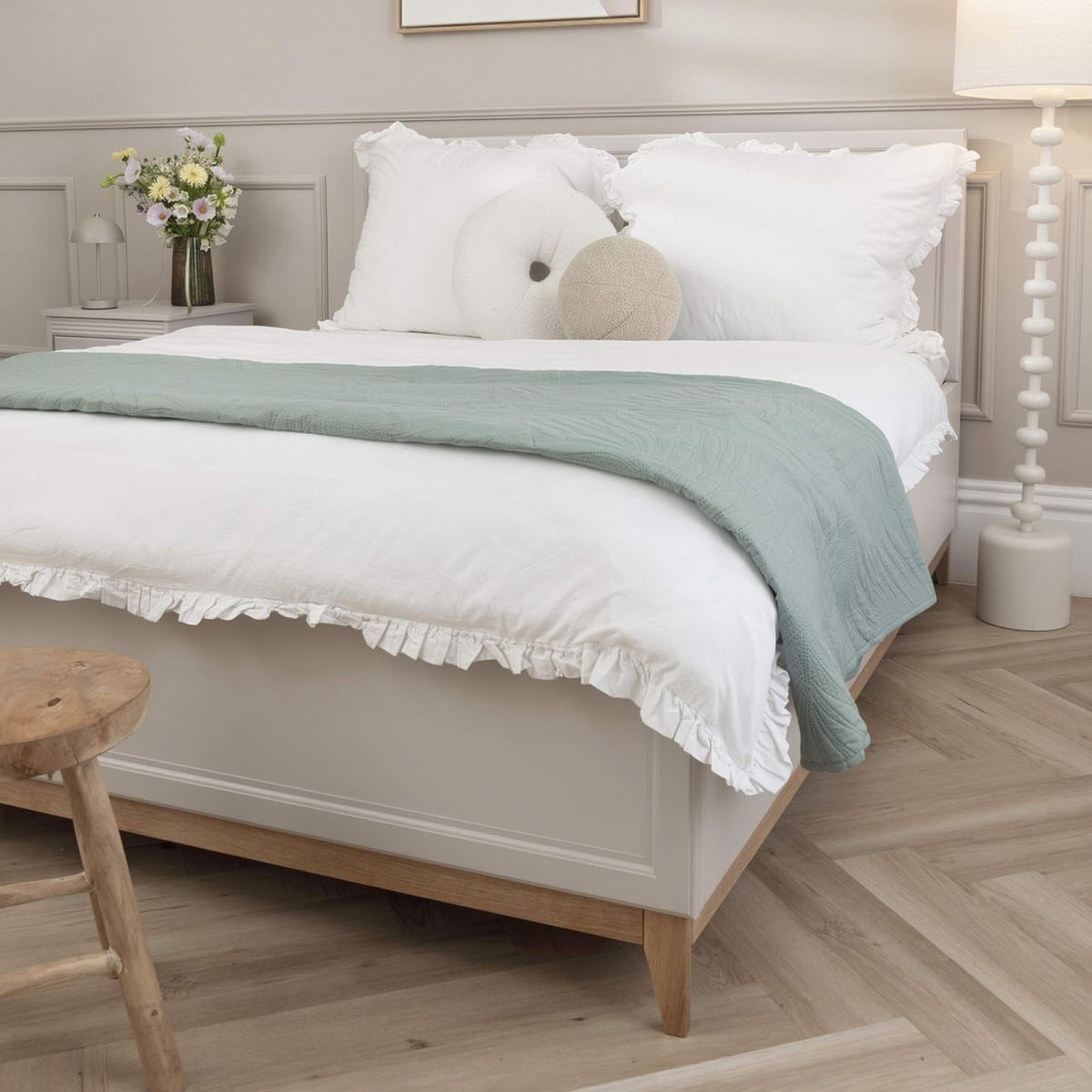 BETT MIT BETTKASTEN Windsor W-16 160 x 200 cm Kaschmir - Kaschmir/Eichefarben, Eichenholz/Holzwerkstoff (160/200cm) - Koseto