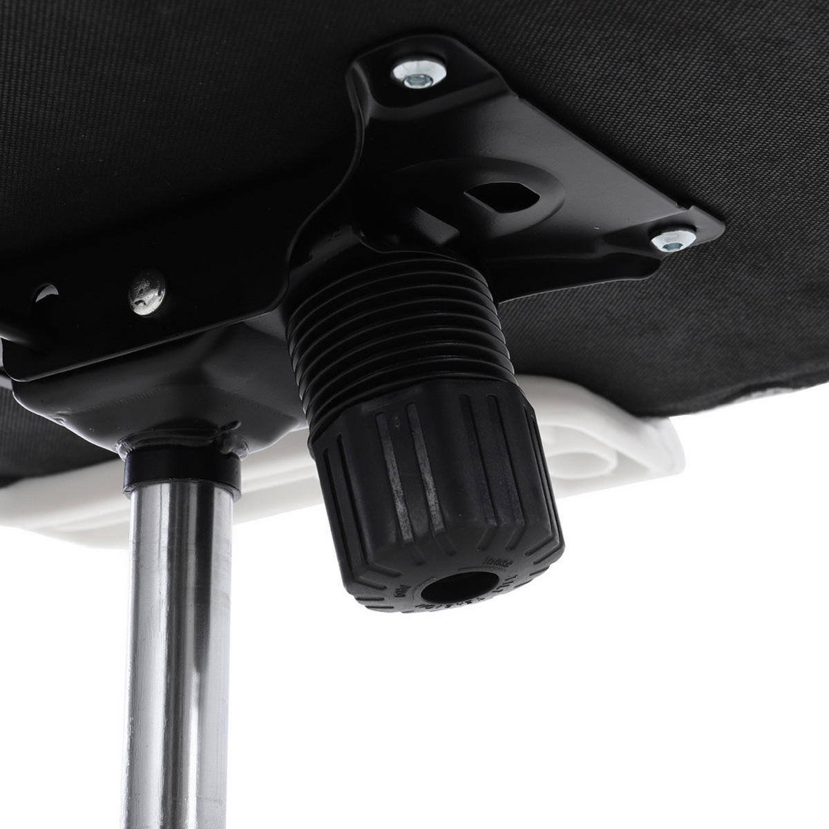 BÜROSTUHL in Grau mit Armlehnen und Drehfunktion Höhenverstellbarer Einfache Montage Ergonomische Form - Weiß/Grau, Kunststoff/Metall (60/101/45cm) - Livingandhome