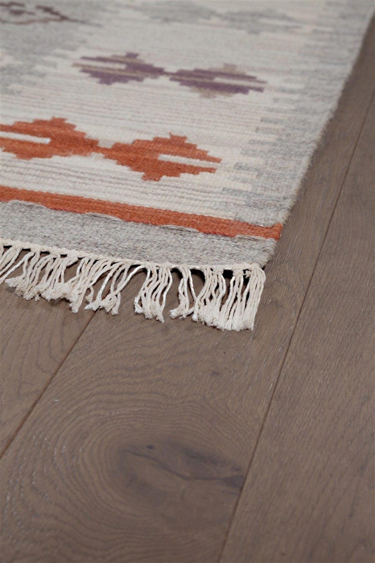 TEPPICH handgewebt Kelim Orient Wolle ZAGRA Rot 160 x 230 cm - Rot, Naturmaterialien (160/230cm) - Novatrend