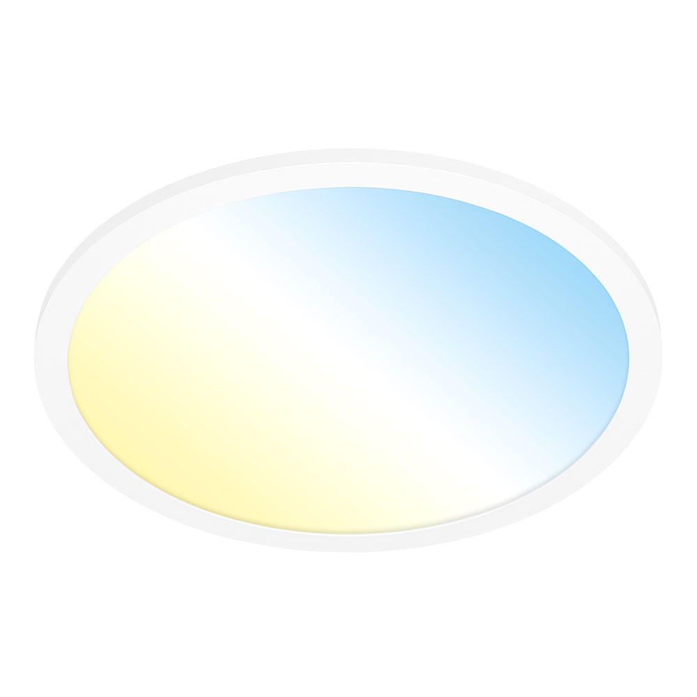 LED AUFBAUPANEL Weiß Dimmbar Fernbedienung - Weiß, Metall (40/40/6.2cm) - Briloner