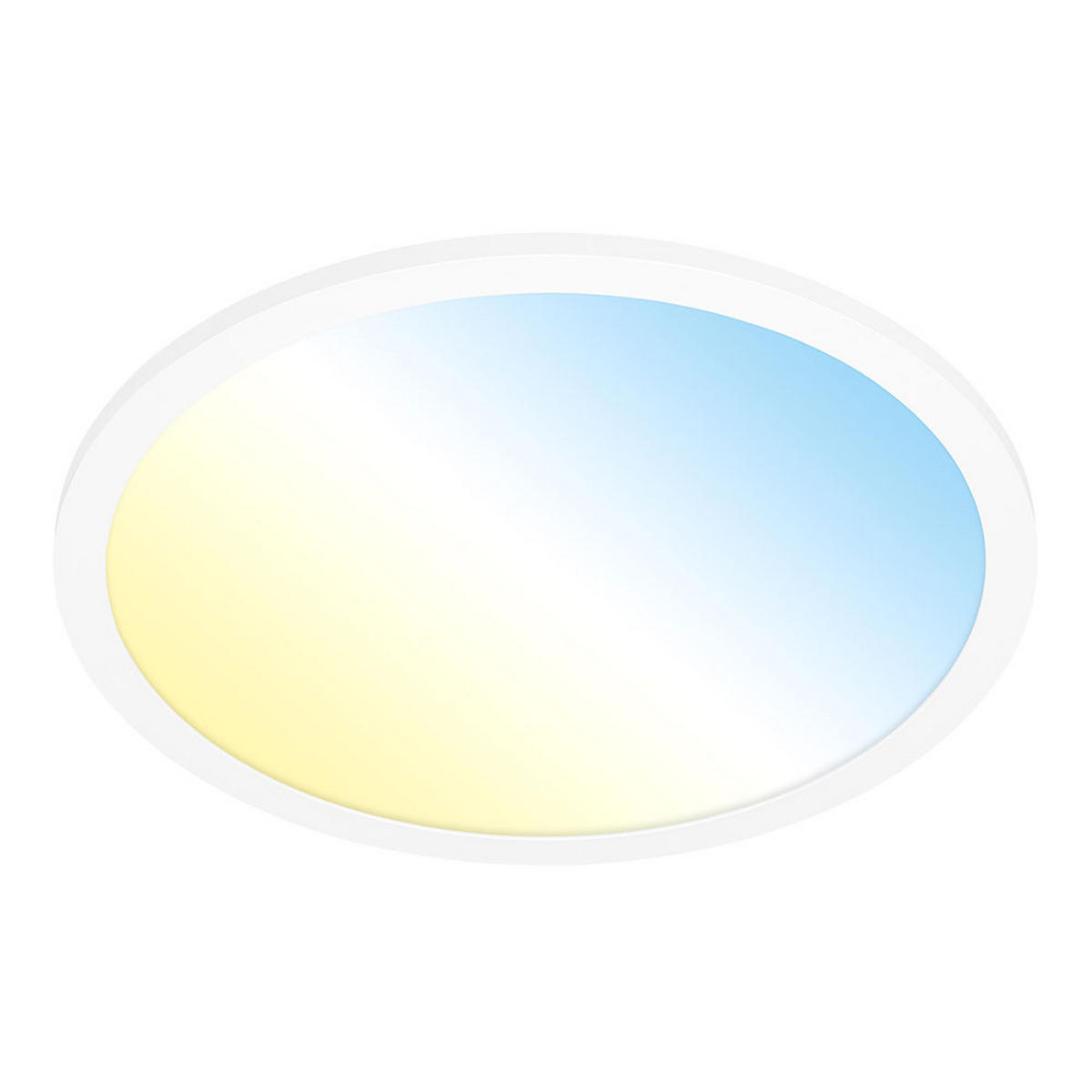 LED AUFBAUPANEL Weiß Dimmbar Fernbedienung - Weiß, Metall (40/40/6.2cm) - Briloner