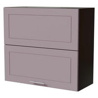 KLAPPHÄNGESCHRANK Bari W8B/80-AV Schwarz / RAL 4009 pastellviolett 80 / 32,5 / 72cm - Violett/Schwarz, Holz/Holzwerkstoff (80/72/32.5cm) - Feldmann-Wohnen