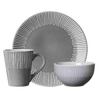 FRÜHSTÜCKS-SET Banda Grau 18er Set - Grau, Keramik (2/2/2cm) - Ritzenhoff Breker