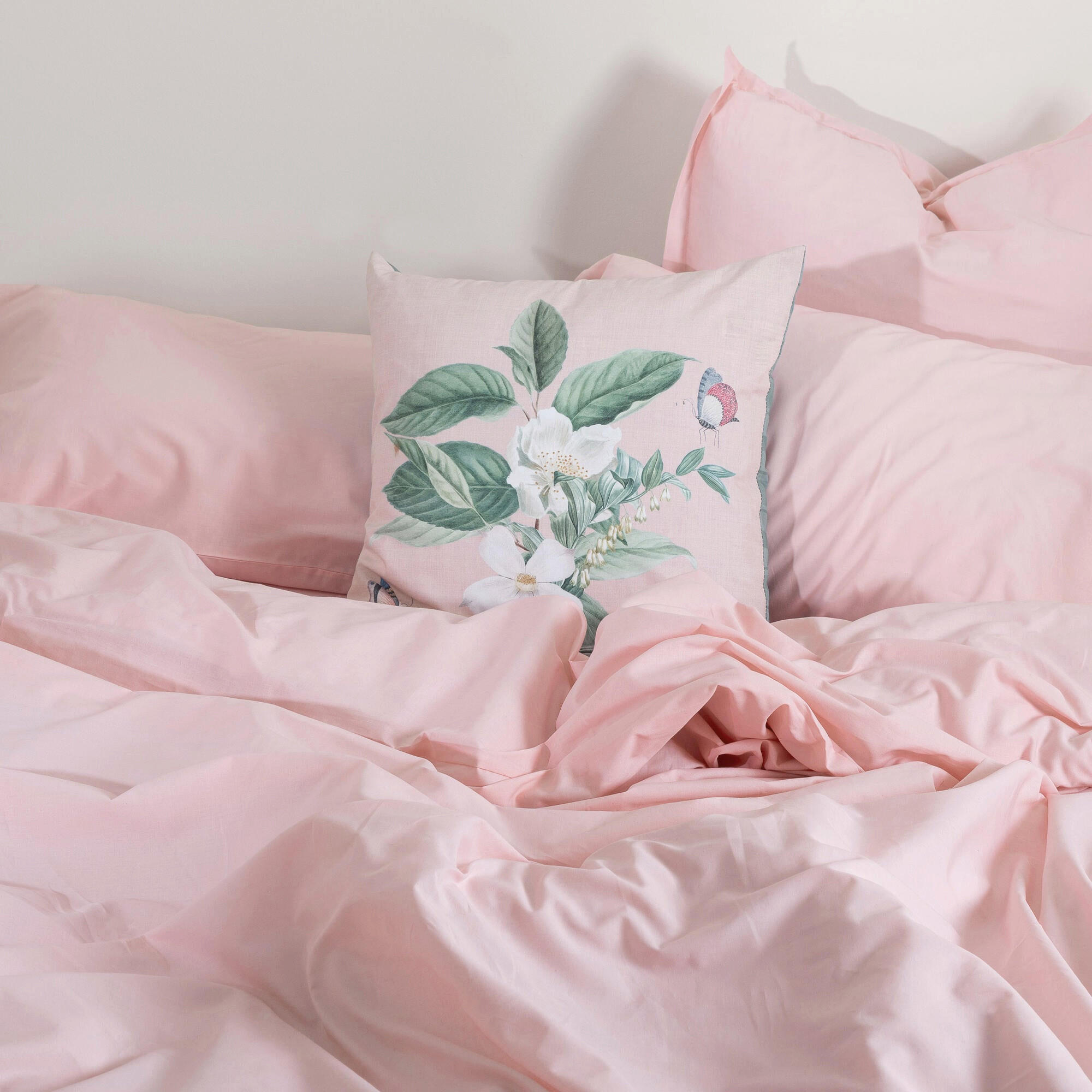 BETTBEZUG basic 180x220 cm (komfortgrösse) hellrosa - Rosa, Textil (180/220cm) - Happy Friday