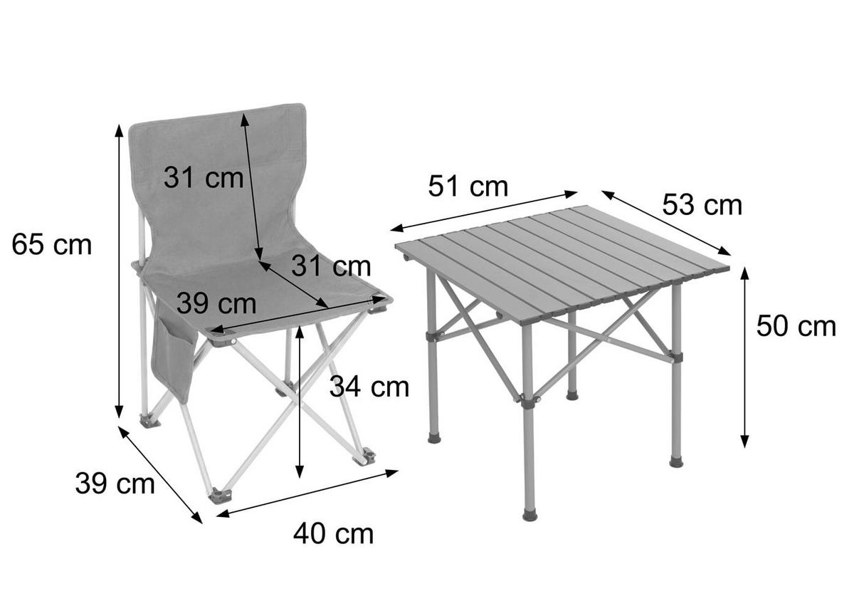 CAMPINGSET Grün - Grün, Textil (51/65/53cm) - MCW