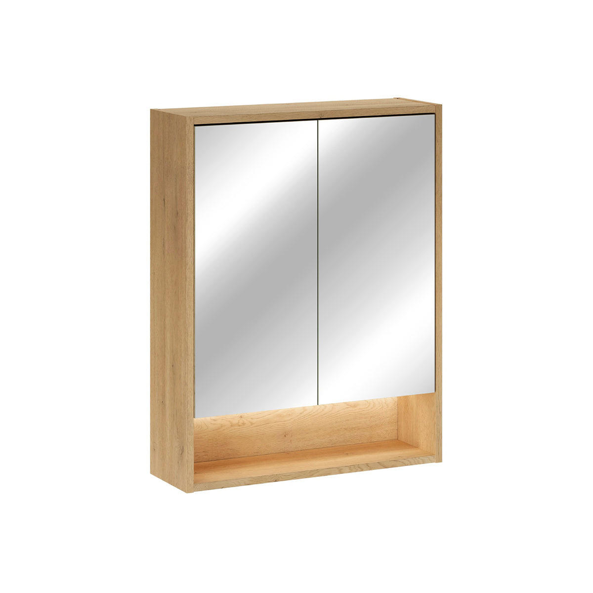 ELEMENT S OGLEDALOM Edmé Drvo - smeđa, drvni materijal (60/76.8/18.8cm) - Petits-meubles