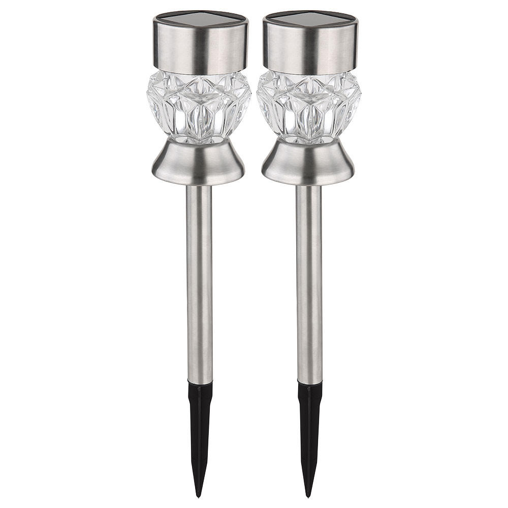 LED AUSSENLEUCHTE Edelstahl Schwarz - Schwarz, Metall (7/7/35cm) - Globo Lighting