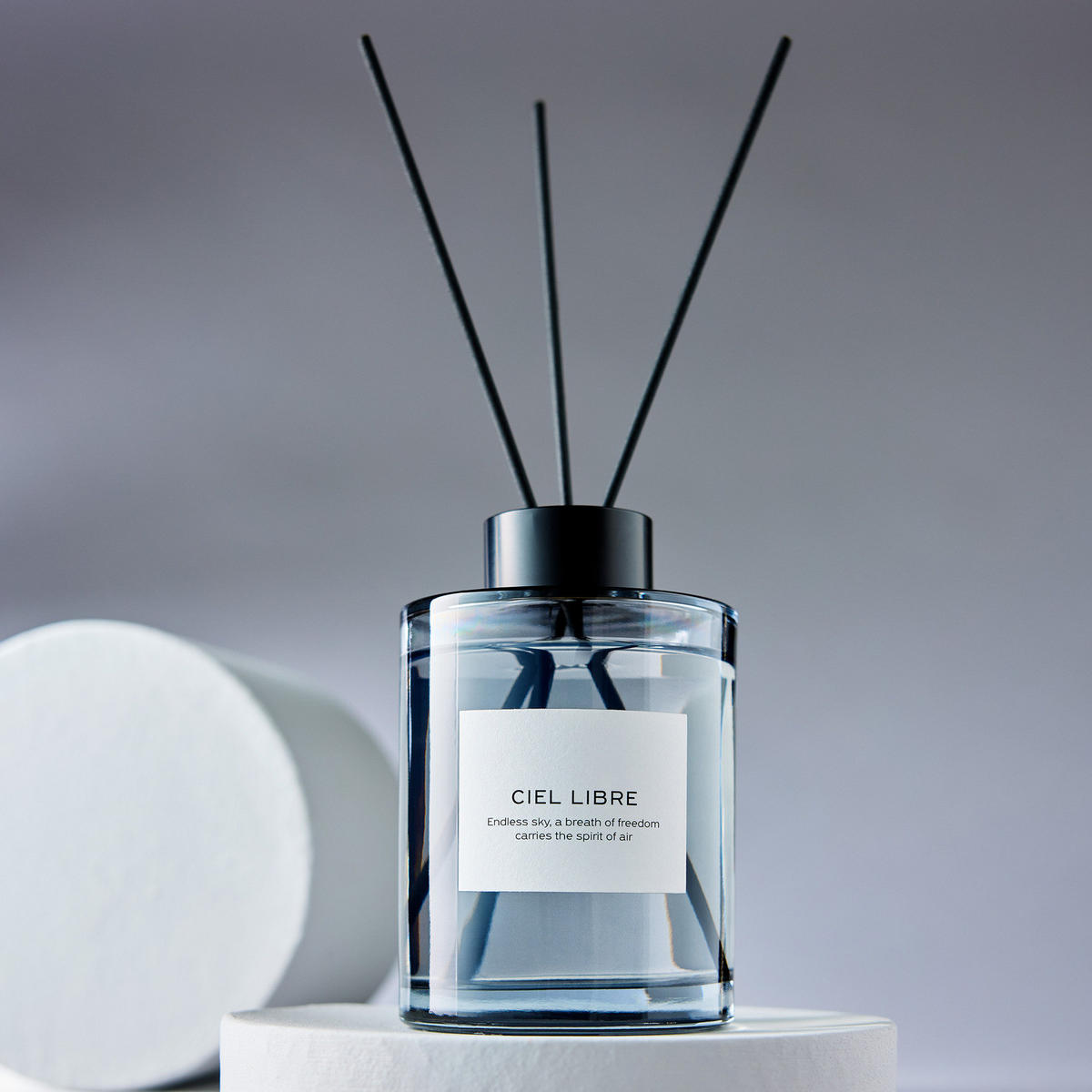RAUMDUFT Pure Poetry Ciel Libre 150ml - Dunkelgrau, Glas (8/24/8cm) - Butlers