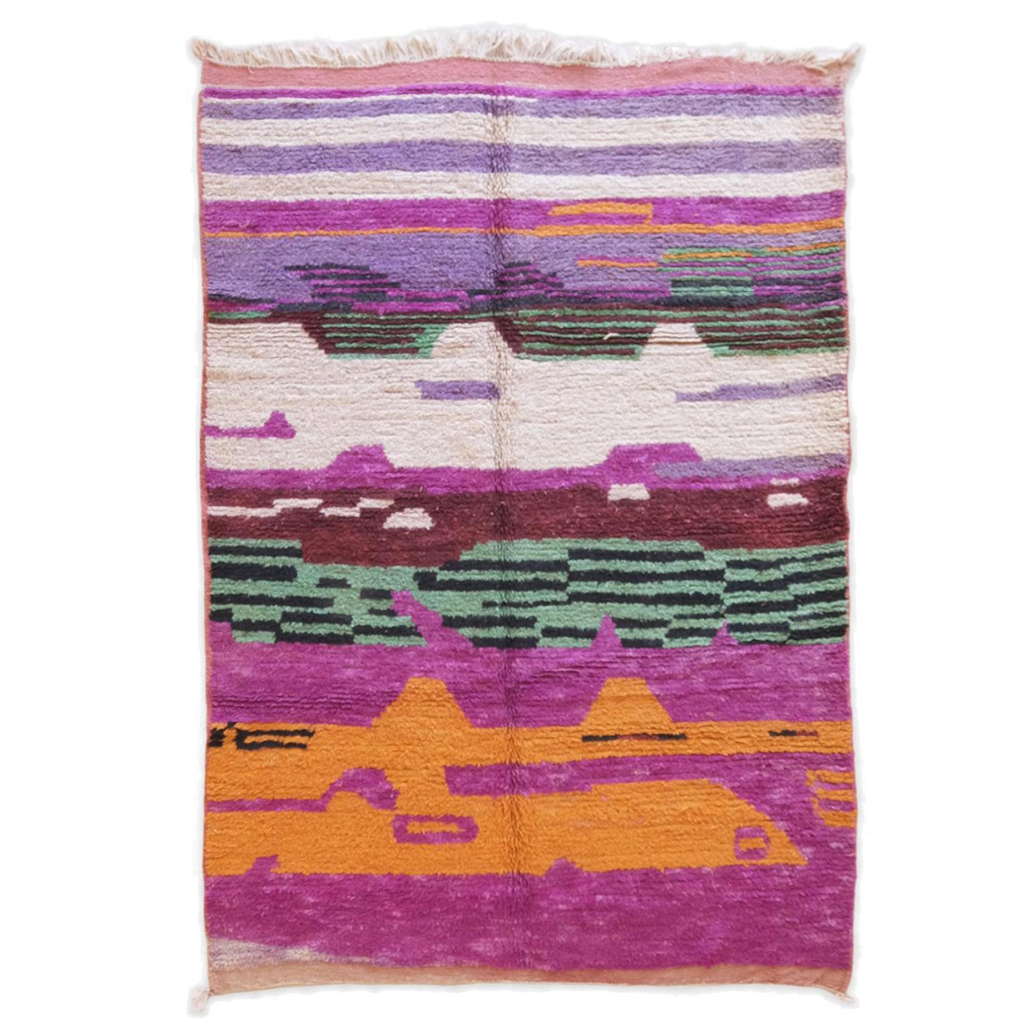 BERBERTEPPICH aus reiner Wolle 174x 264 cm - Multicolor, Naturmaterialien (174/264cm) - AFK Living