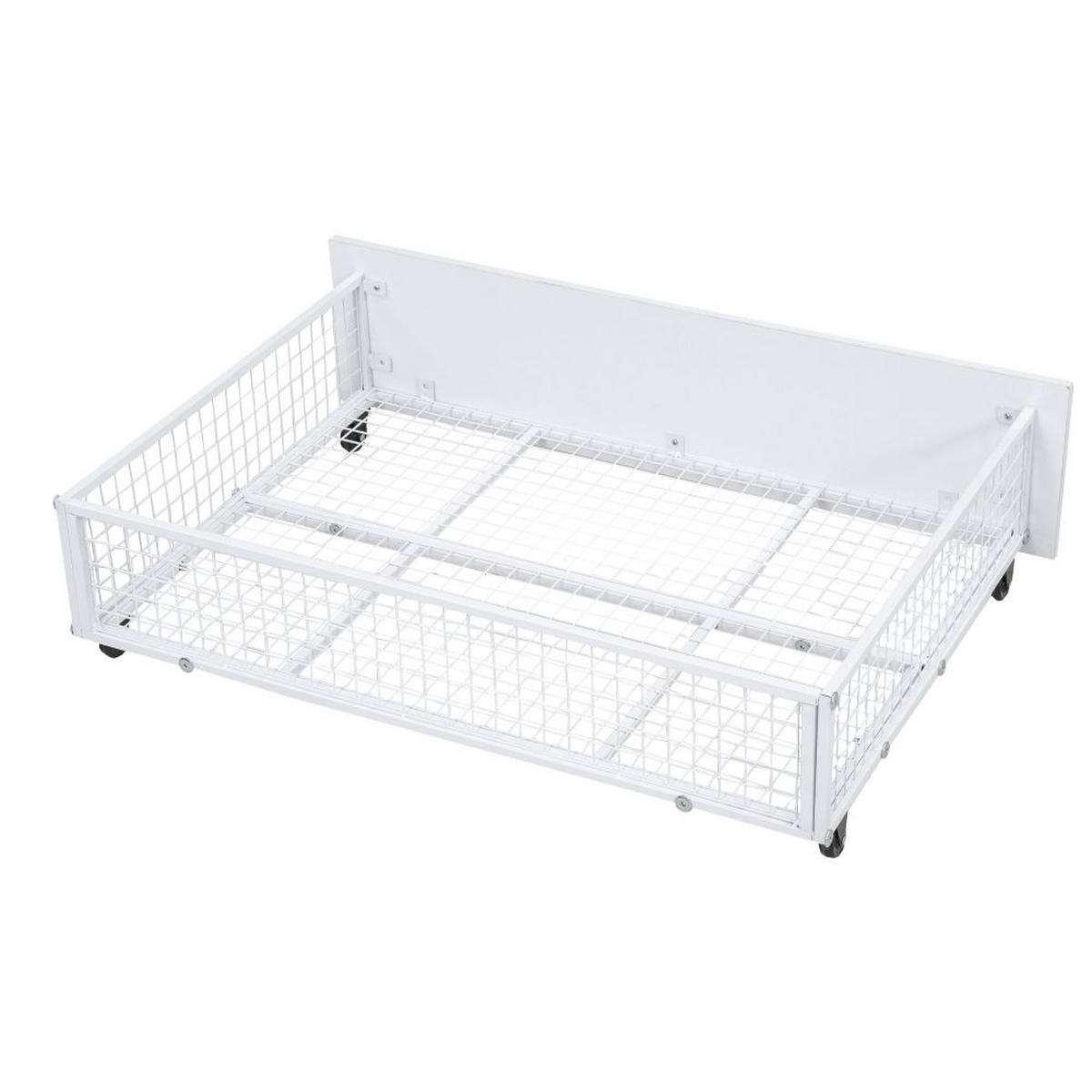 METALLBETT 140/200 cm in Weiß Multifunktionales - Weiß, Metall - KOMHTOM