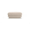 POUF Torino aus strukturiertem Stoff leichtes beige - Beige, Textil (80/41/80cm) - Micadoni