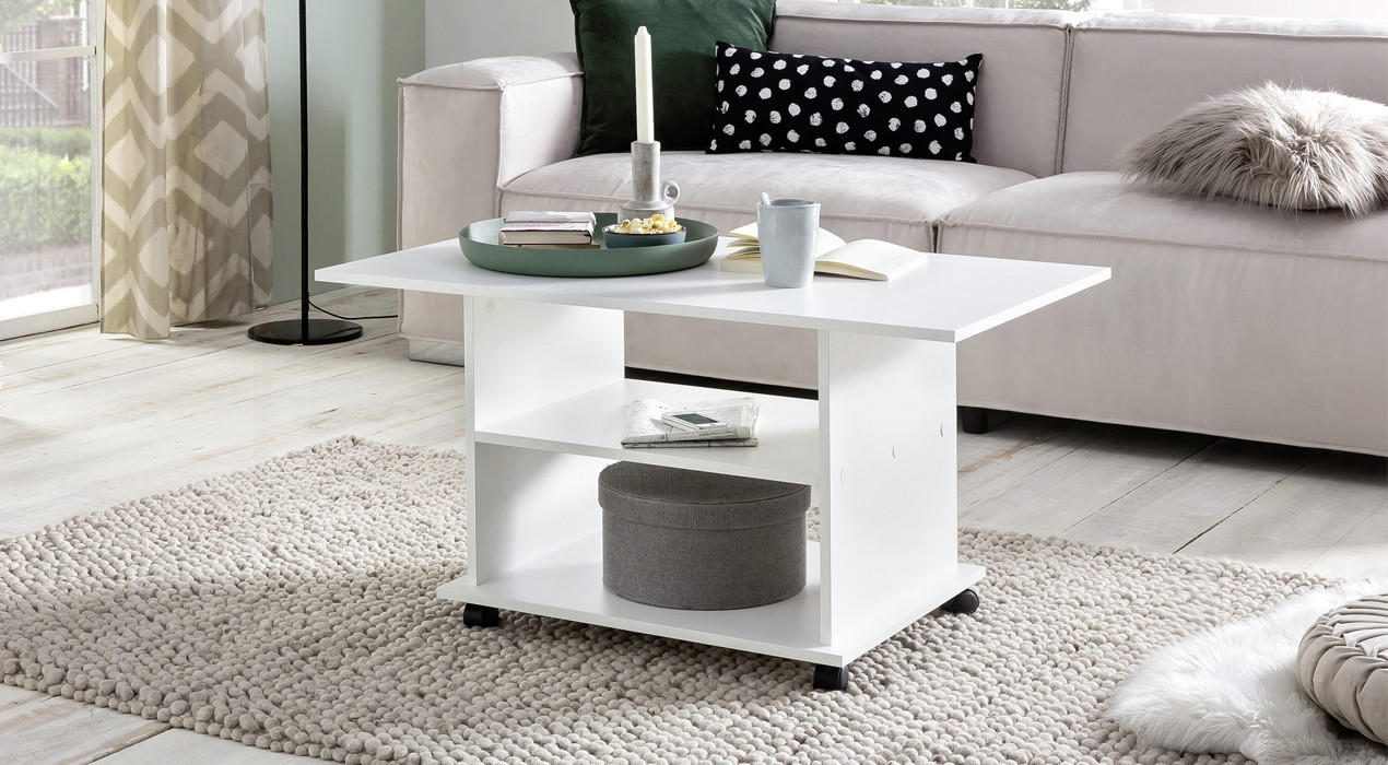 Couchtisch Rechteckig Weiß