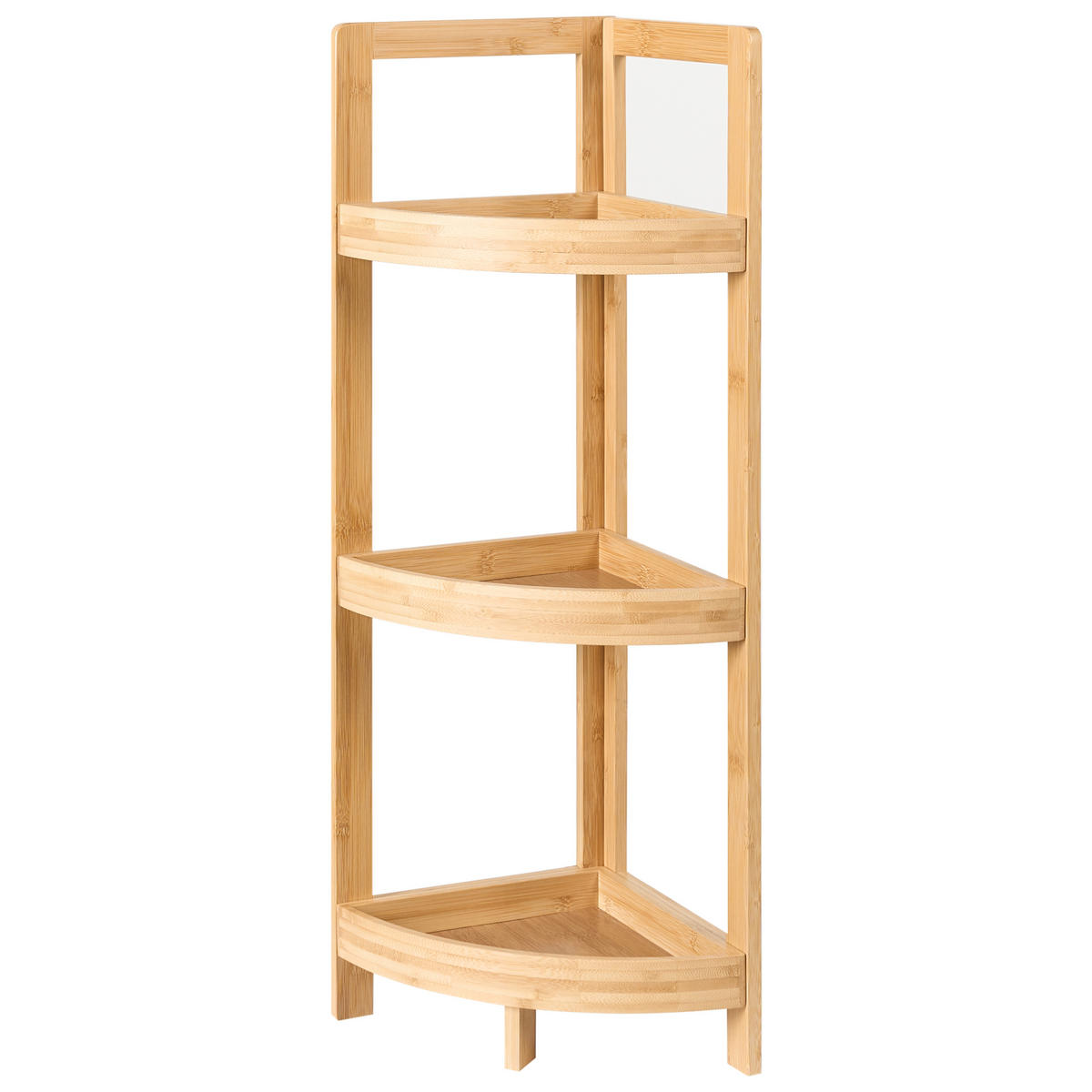 RAFT DE COLȚ bambus maro deschis Illampu - maro, lemn (34/77/23cm) - Beliani