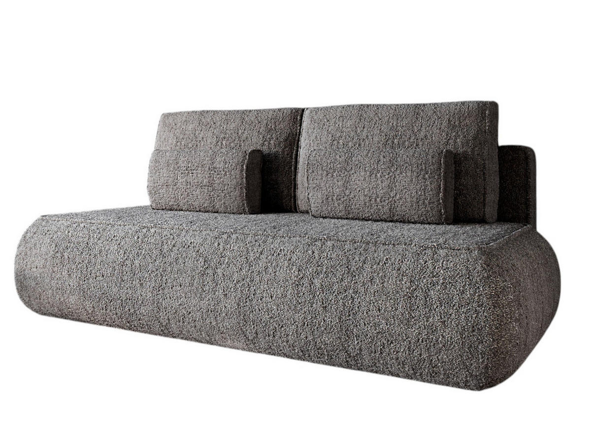 SCHLAFSOFA mit Bettkasten BELLS Graphit - Graphitfarben, Holzwerkstoff (214/96/96cm) - Compleo24