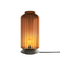 TISCHLAMPE Velo Braun Ø 18cm - Braun, Glas (18/18/36cm) - s.luce