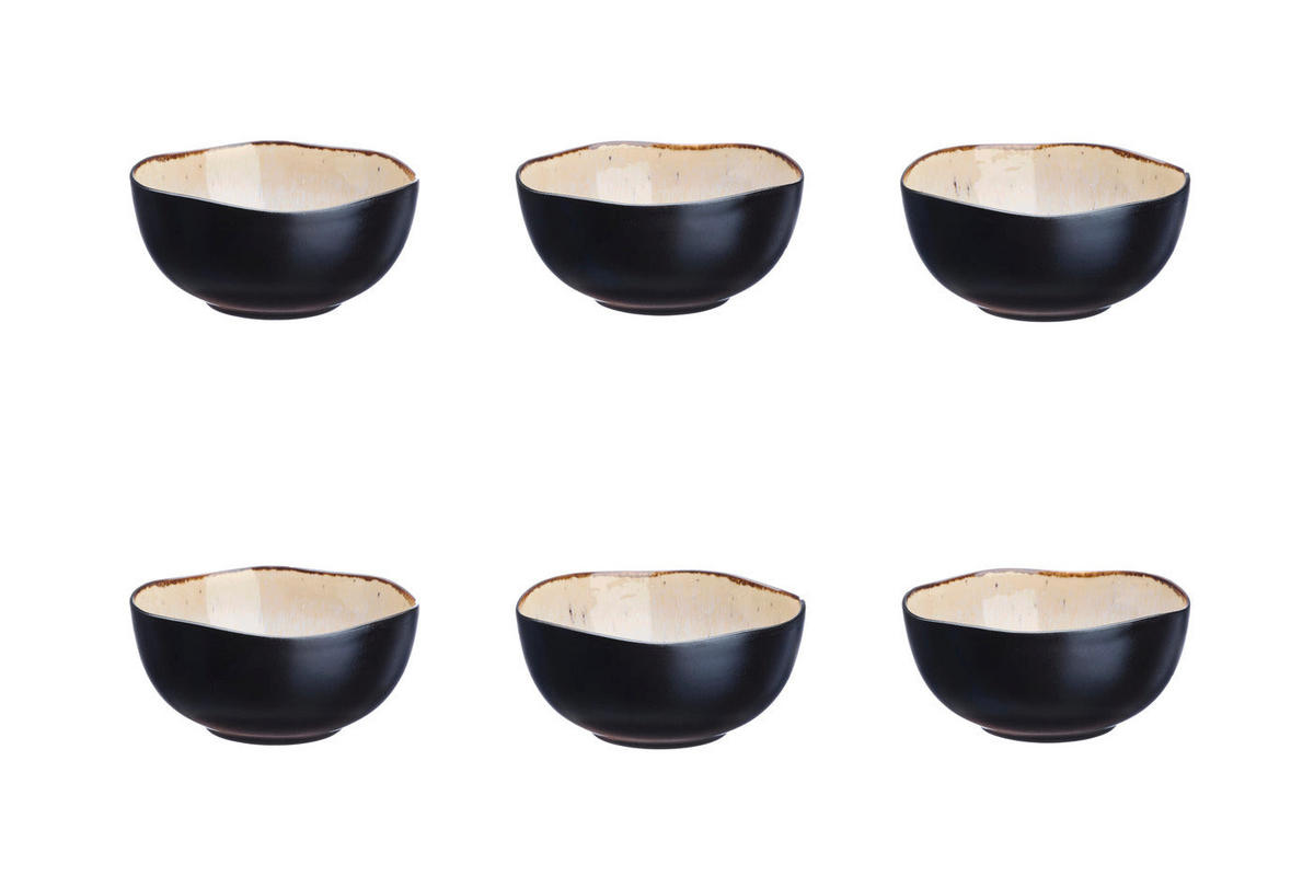 SCHALEN Iris Ø12cm - 6er-Set - Elfenbeinweiß - Weiß, Keramik (12cm) - Björn