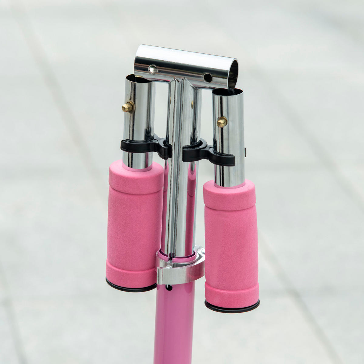 KINDERSCOOTER DE-16943 klappbar mit LED-Rädern & Musik Rosa - Pink, Metall (67/32/78cm) - ComfortXL