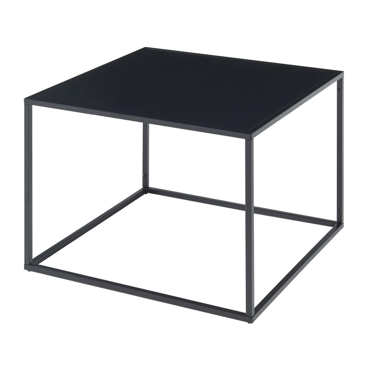 COUCHTISCH Solund 60/60/45 cm - Schwarz, Metall (60/60/45cm) - [en.casa]