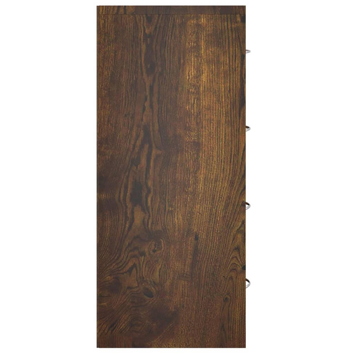 KOMMODE mit 4 Schubladen 60/30,5/71 cm aus Holzwerkstoff Räuchereiche Dekor - Dunkelbraun, Holz (60/71/30.5cm) - vidaXL