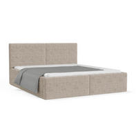 POLSTERBETT BEN 200/200 in Cord Beige - Weiß, Holz/Holzwerkstoff (200/200cm) - Deine Möbel 24