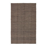 JUTETEPPICH geometrisch gemustert 150/240 cm - Schwarz, Naturmaterialien (150/240cm) - Homescapes