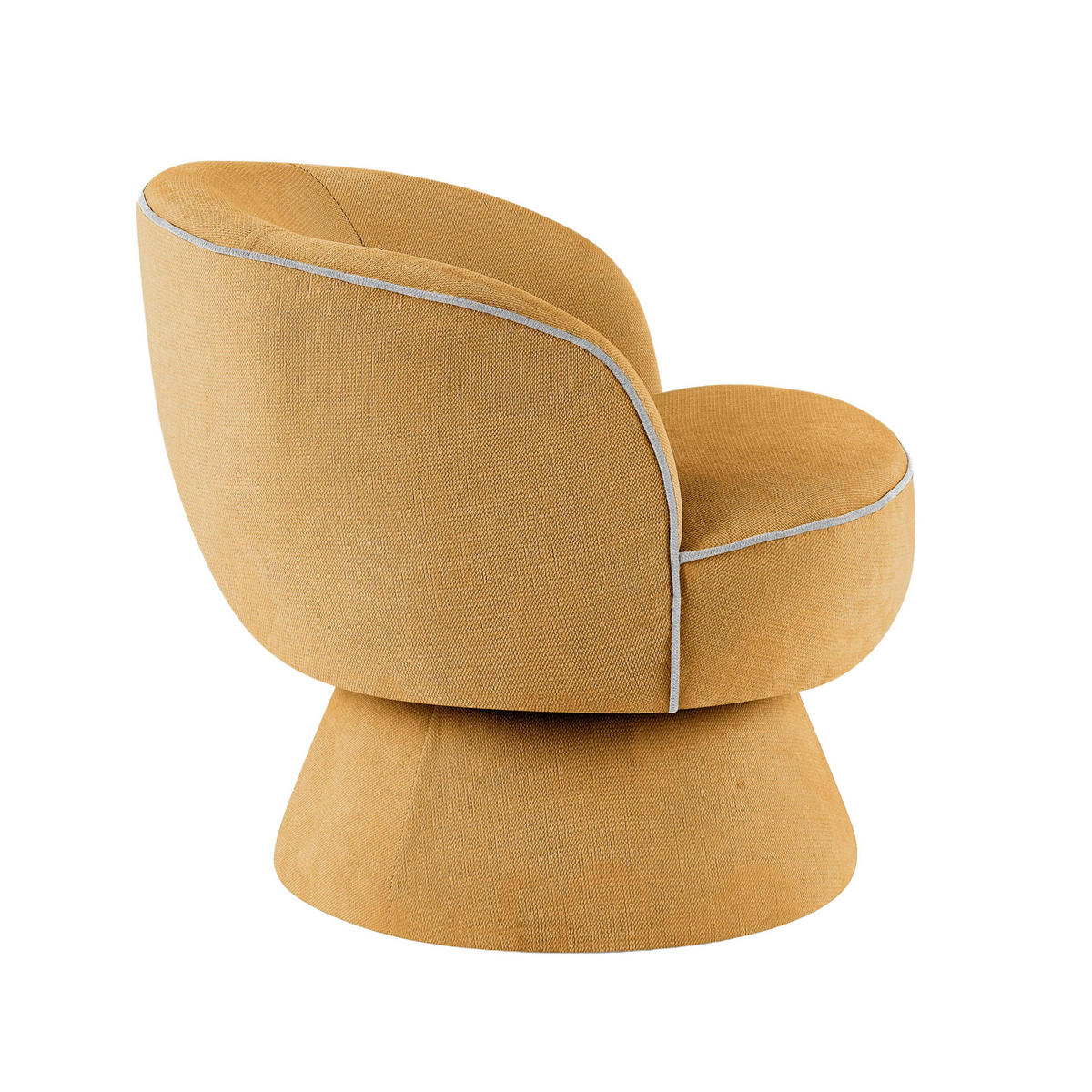 SESSEL, Gelb - Gelb, Holz/Textil (66/71/80cm) - Oviala