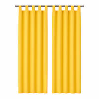 SCHLAUFENSCHAL blickdicht 140x245 cm Gelb 2er-Pack - Hellgelb, Textil (140/245cm)