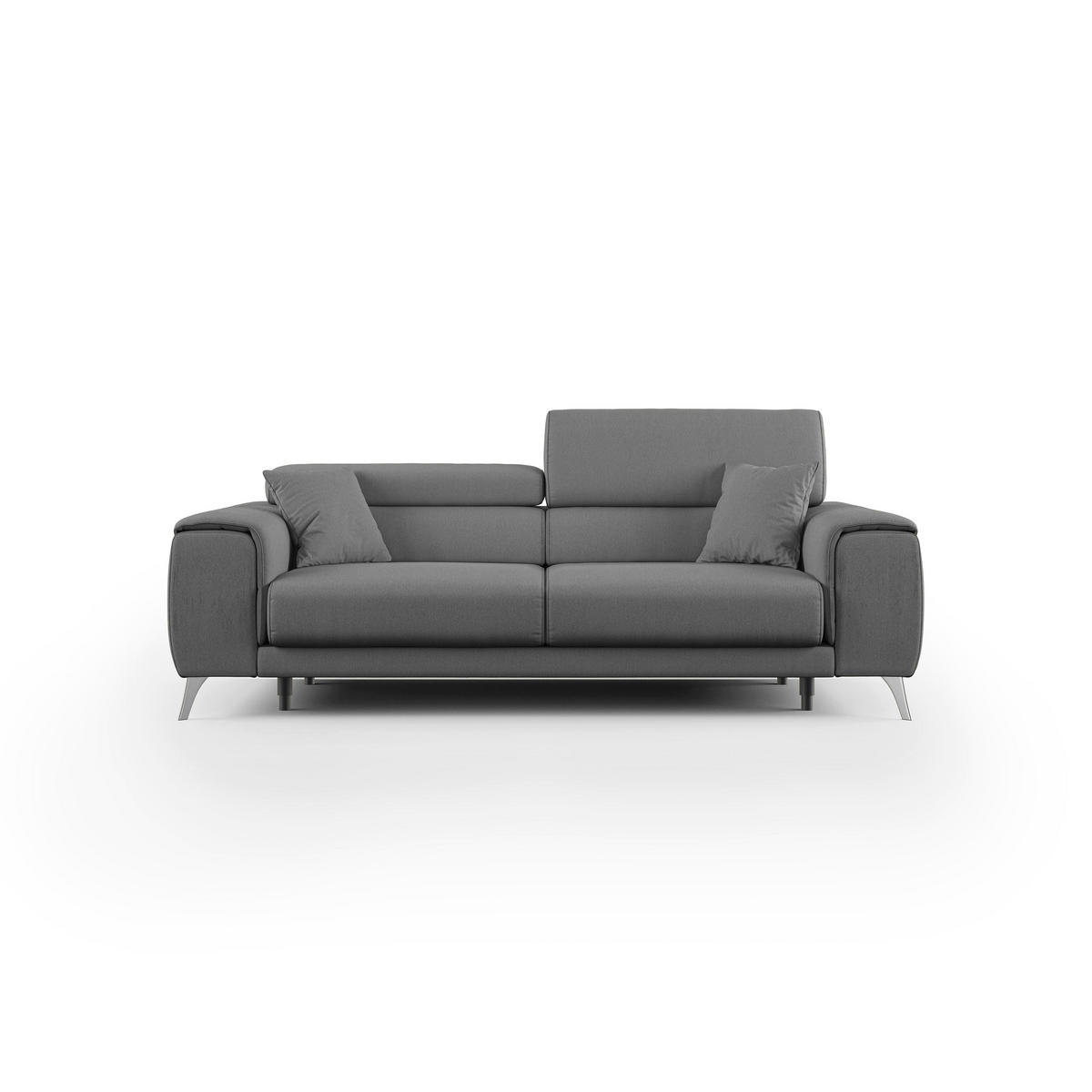 LINEARSOFA Fusion - Anthrazit, Textil (185/73/102cm) - Divani.store