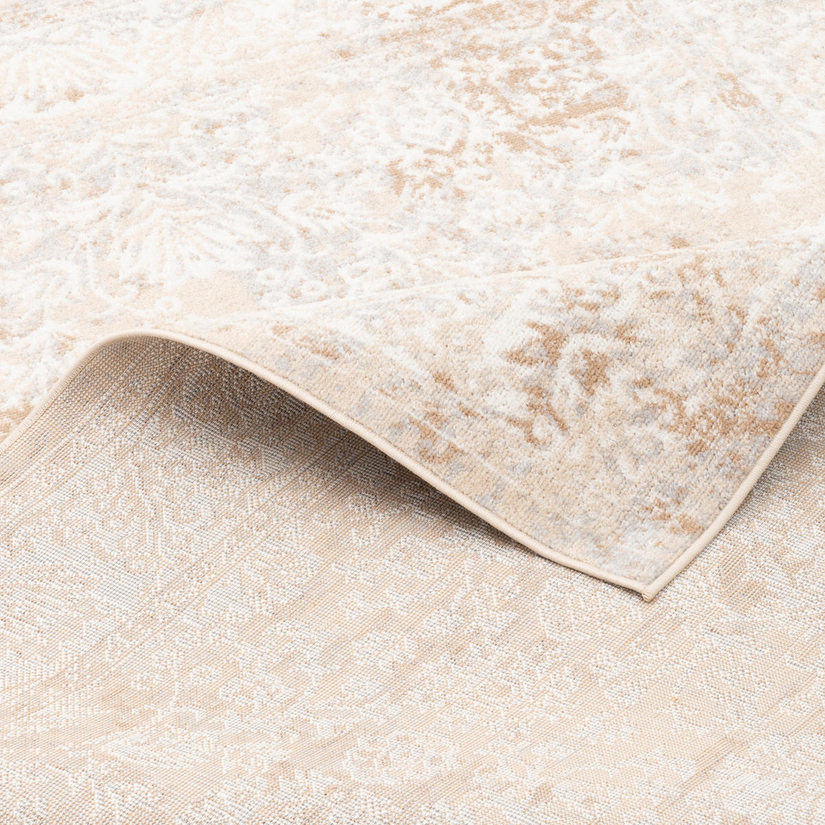 DESIGNER TEPPICH TAWIRA VINTAGE BORDÜRE - Beige, Textil (80/150cm) - Pergamon