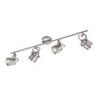 LED DECKENLEUCHTE Silber Matt - Silberfarben, Metall (74.5/18/10.5cm) - Wofi