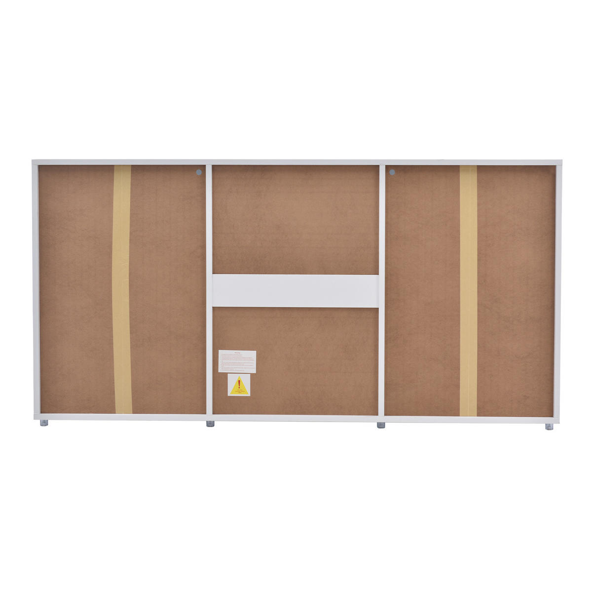 TV-LOWBOARD aus MDF 140x35x70 cm Weiß mit LED-Beleuchtung, 3 Schubladen und Stauraum - Weiß, Holzwerkstoff (140/70/35cm) - IVMEU