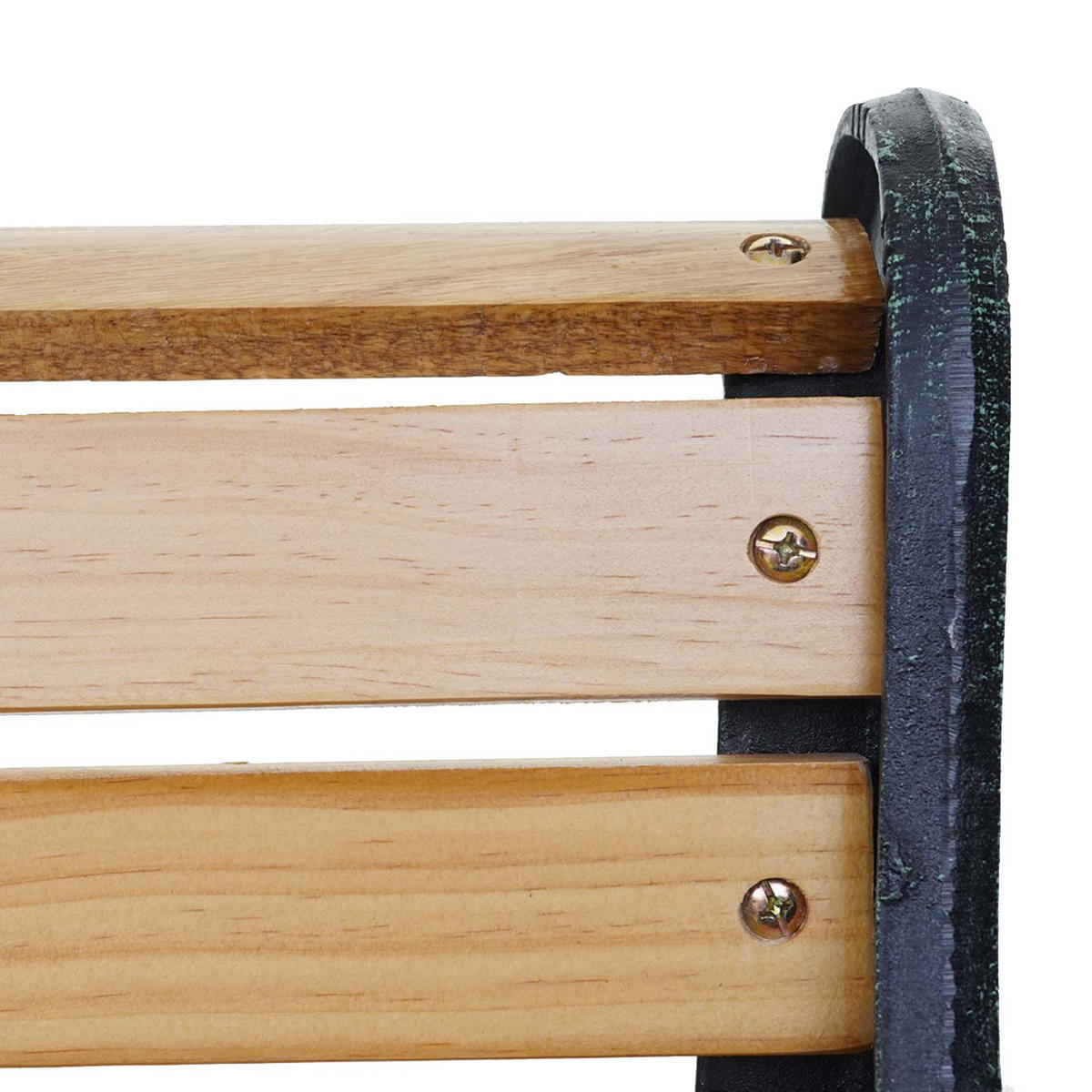 GARTENBANK 2-SITZER Schwarz, Braun - Schwarz/Braun, Holz (125/72/37cm) - MCW