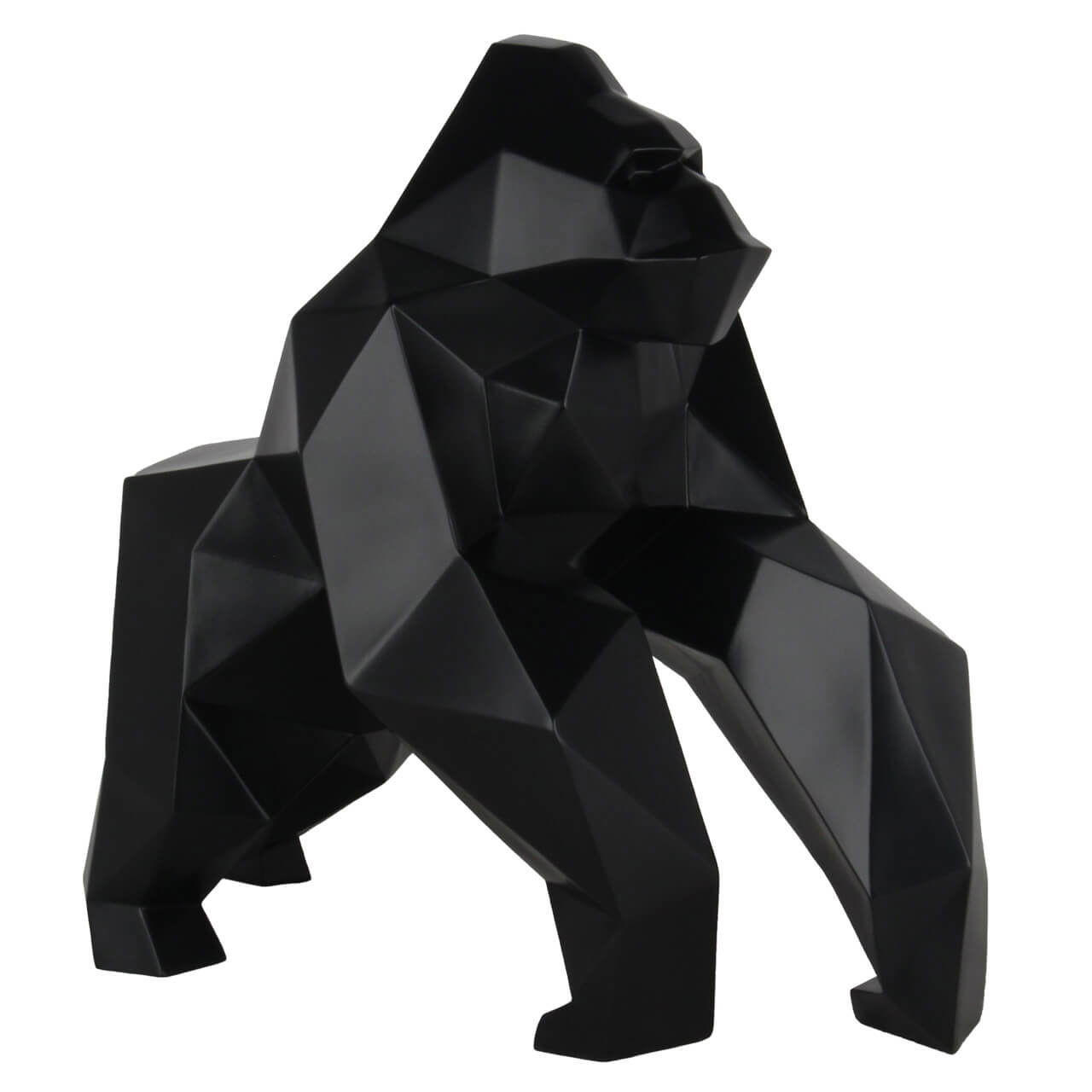SKULPTUR Schwarz 49/44 cm - Schwarz, Stein (49/44/24cm) - KUNSTLOFT