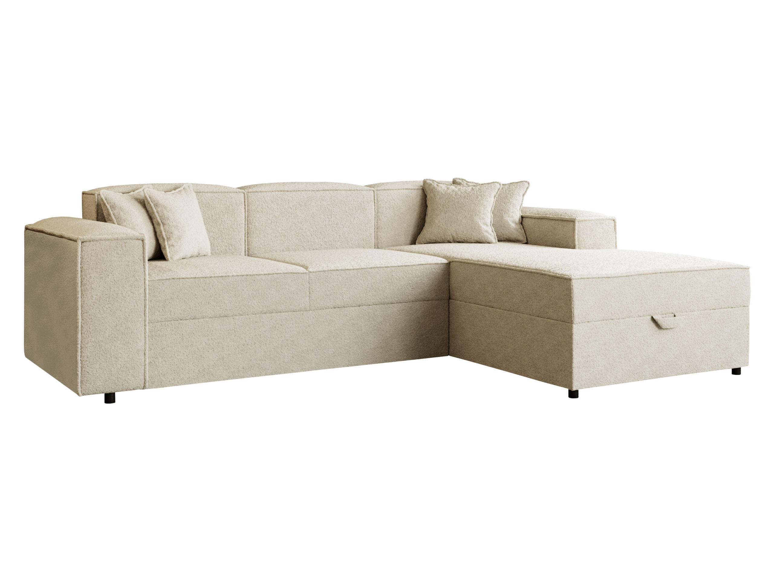 Mirjan24 Ecksofa Natur 253x166 cm