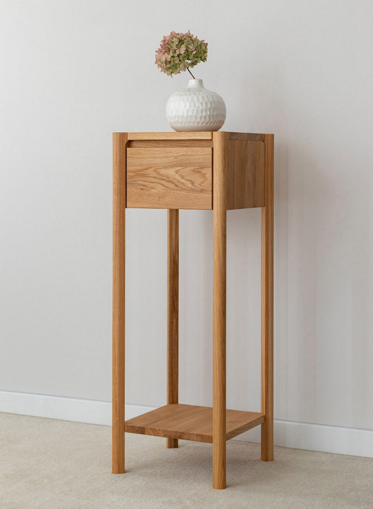 BEISTELLTISCH Campi Eiche Natur 33 / 33 / 90cm - Eichefarben, Holz (33/33/90cm) - Feldmann-Wohnen