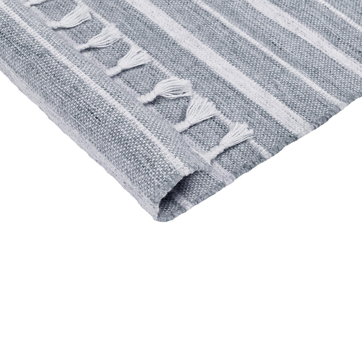 VENKOVNÍ KOBEREC BademlII 200/140 cm - šedá, plast (140/200cm) - Beliani