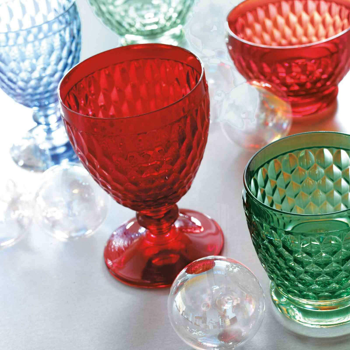 WASSER-, WEIN- UND SEKTGLÄSER Boston Coloured Rot 12er Set - Rot, Glas - Villeroy & Boch